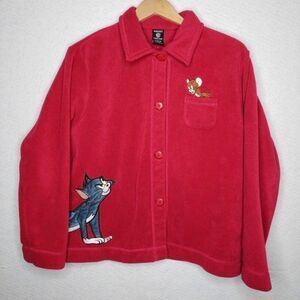 Vtg Warner Bros Tom & Jerry Fleece